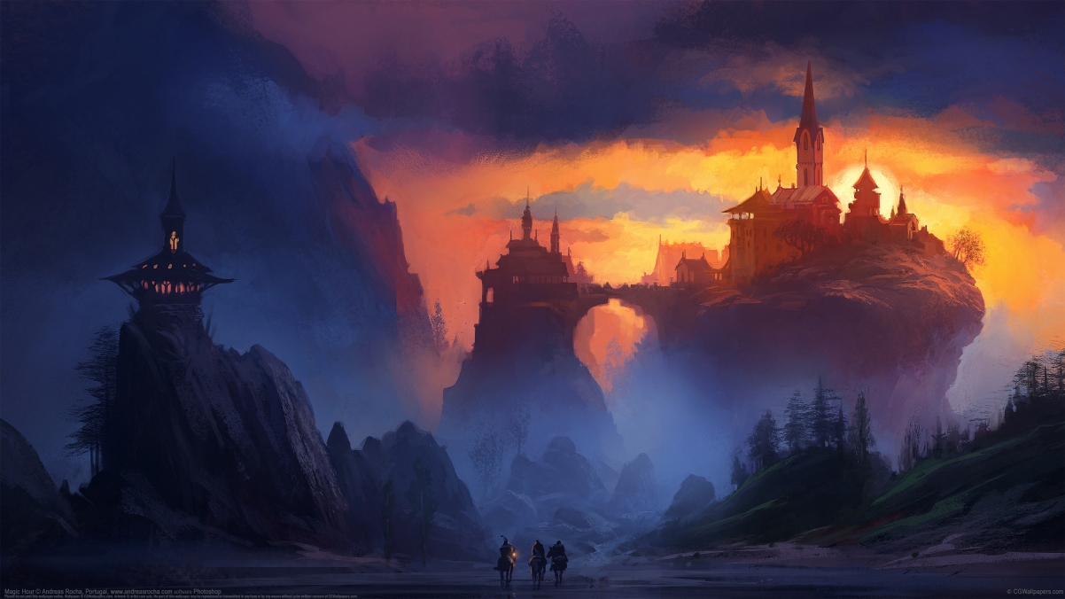 Magical Moments Mountain Castle 4k Wallpaper
