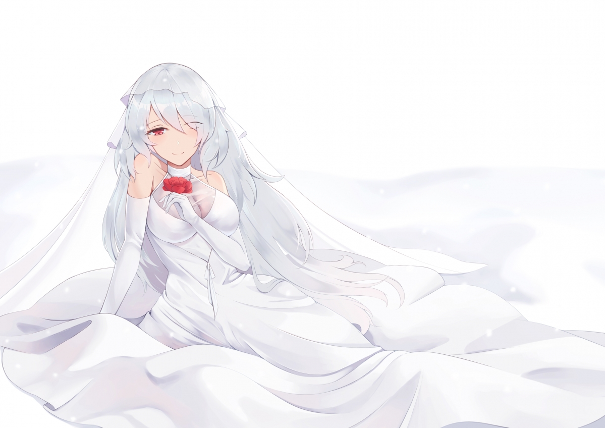 Girls Frontline White Wedding Dress Girls Move