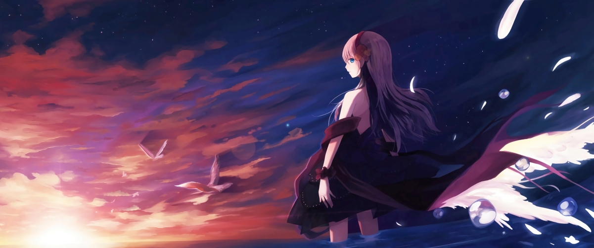 Girly sky bird scenery 344