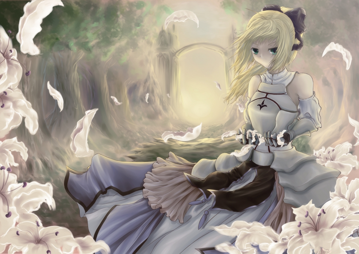 Forest child tree flower lily petals