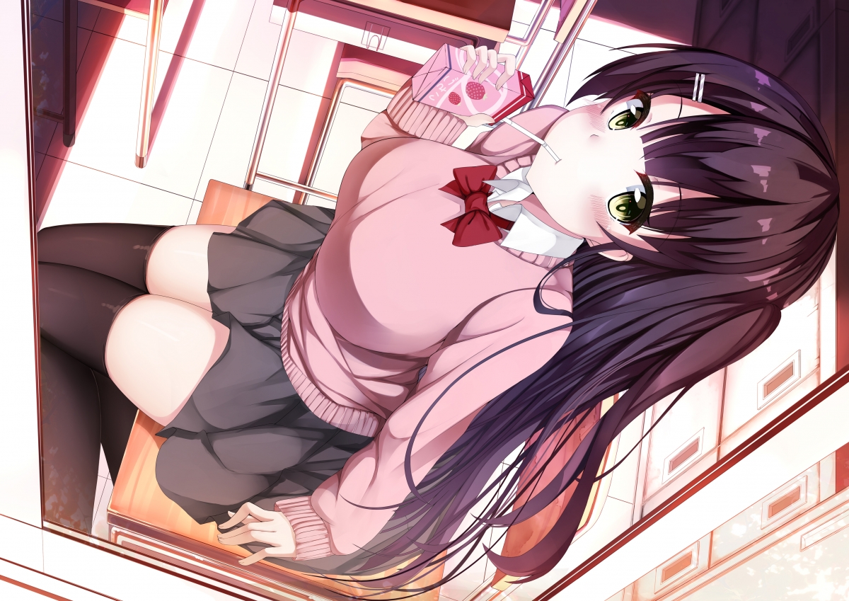 Autumn empty classroom girls