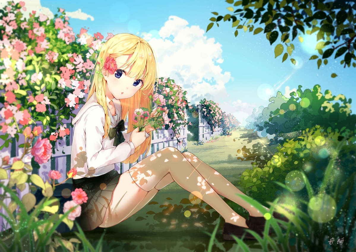 Rozen Maiden uniform rose flower