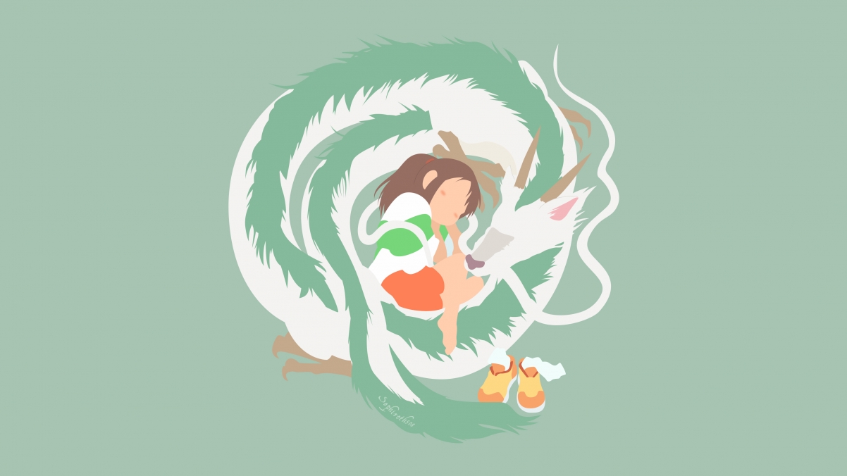 Spirited Away 4k Simple Wallpaper