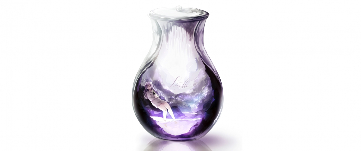 Girl in a bottle 3440x1440 two-dimensional