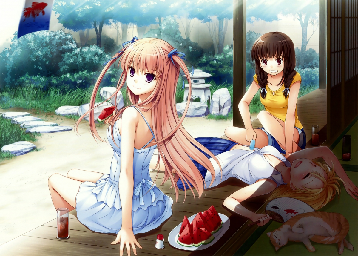 Cute girl cute afternoon tea snack