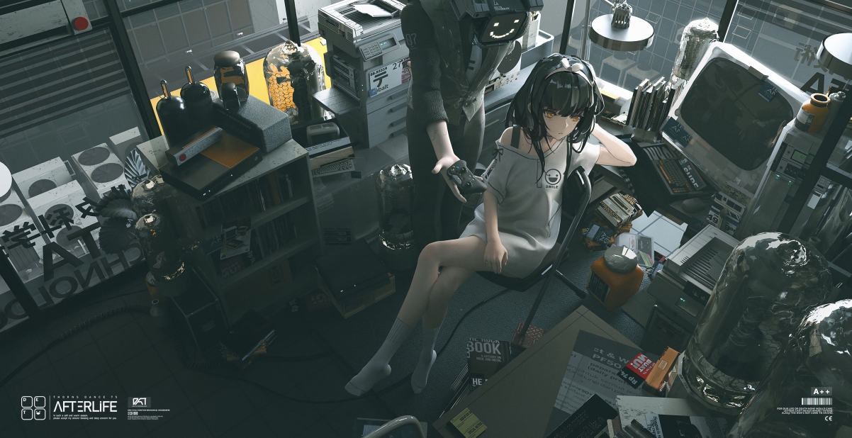 Beautiful girl science classroom 4