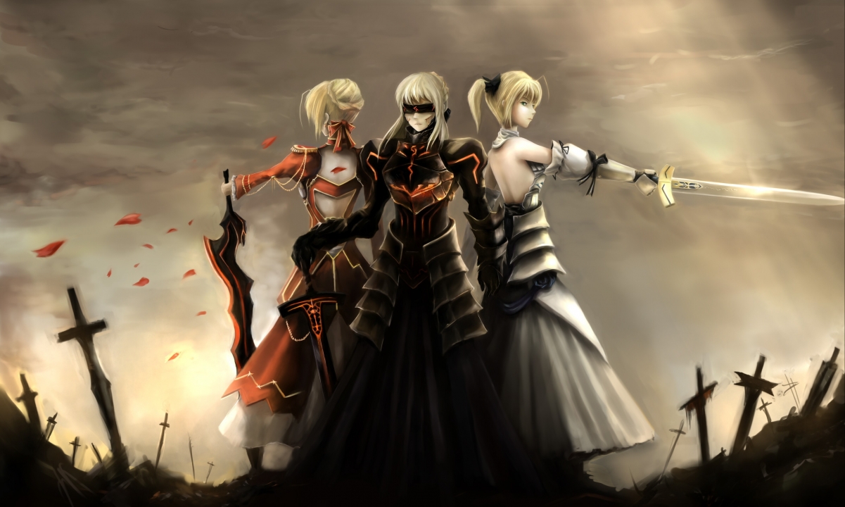 Armor fate extra sword anime