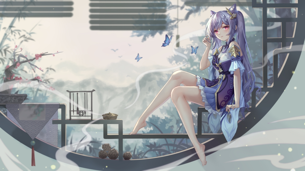 Engraved Qing (Original God) Beautiful Feet and Beautiful Legs 4k Action