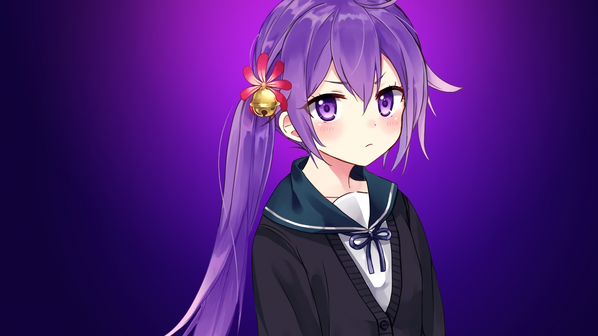 Cute Anime Girl Bell 4K Wall
