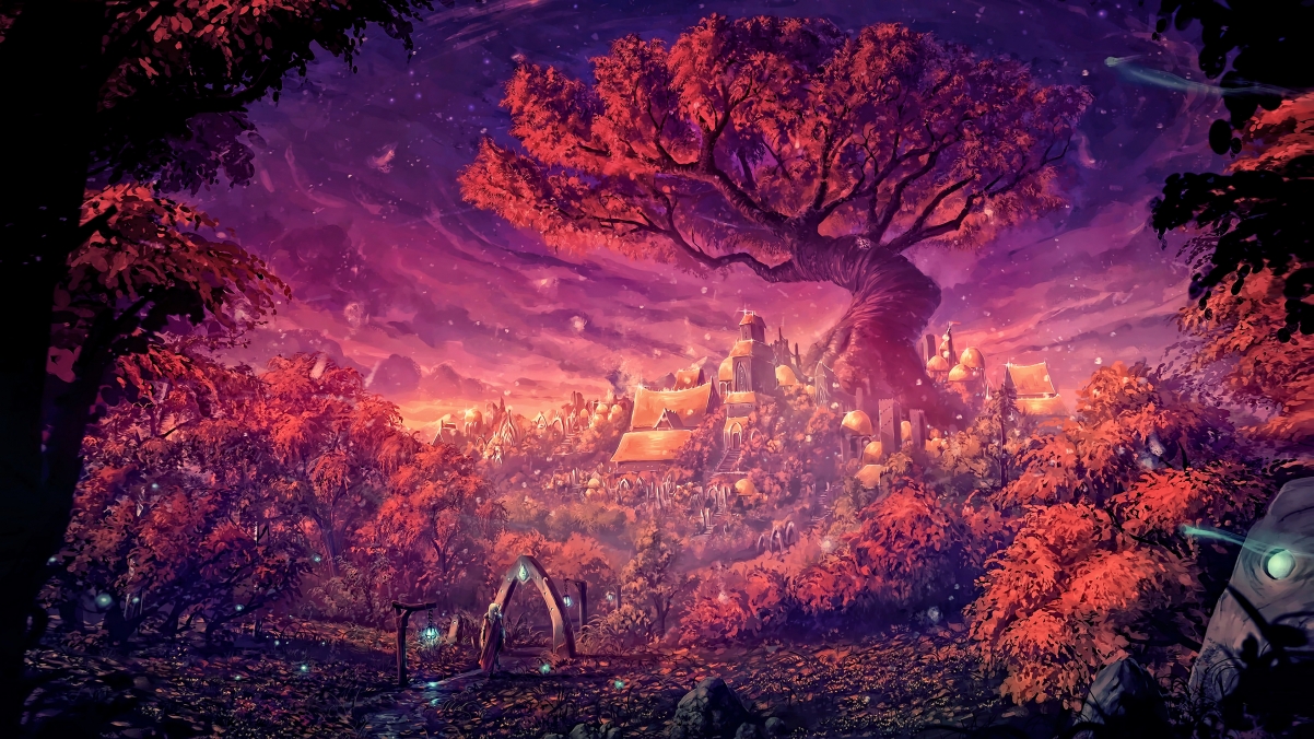 Sci-Fi Forest Tree House 4k