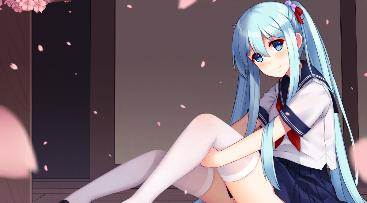 Warship uniform girl 5k anime wallpaper