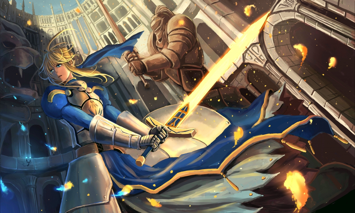 Sword Seat Saber5k Anime Picture
