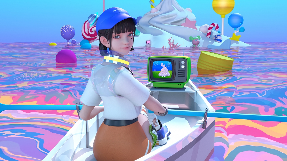Jiyuanmei-Candy Galaxy 4k Computer Wall