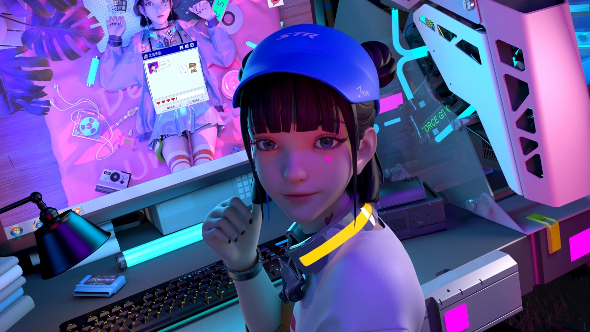 Jiyuan beauty video game girl 4k anime wall