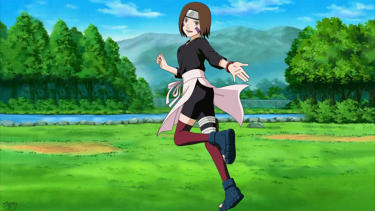 Naruto girl character scenery