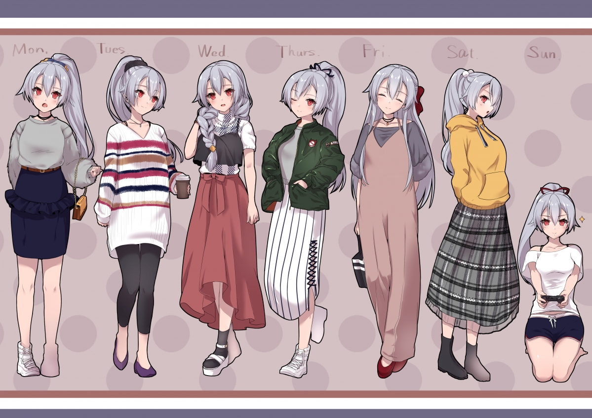 Changing clothes cute girl Fate Gr