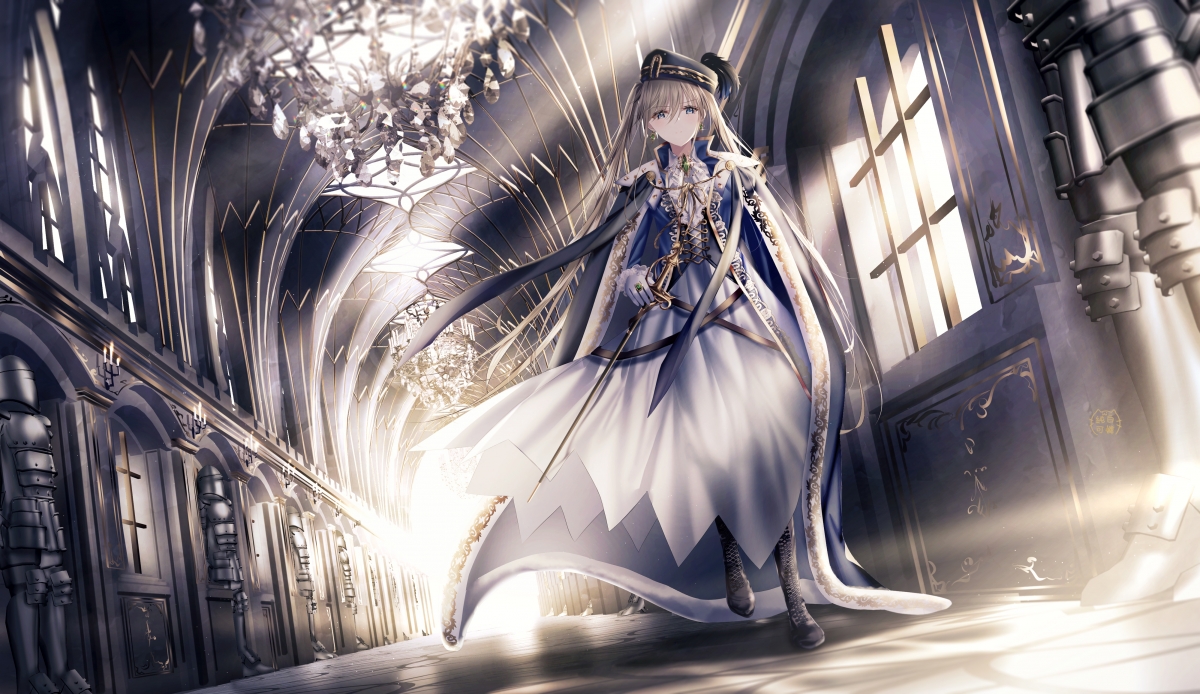 Gorgeous palace woman sword 4k anime