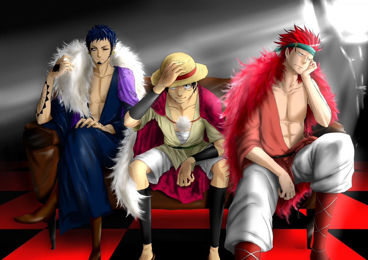 Red hair pirate hat nautical