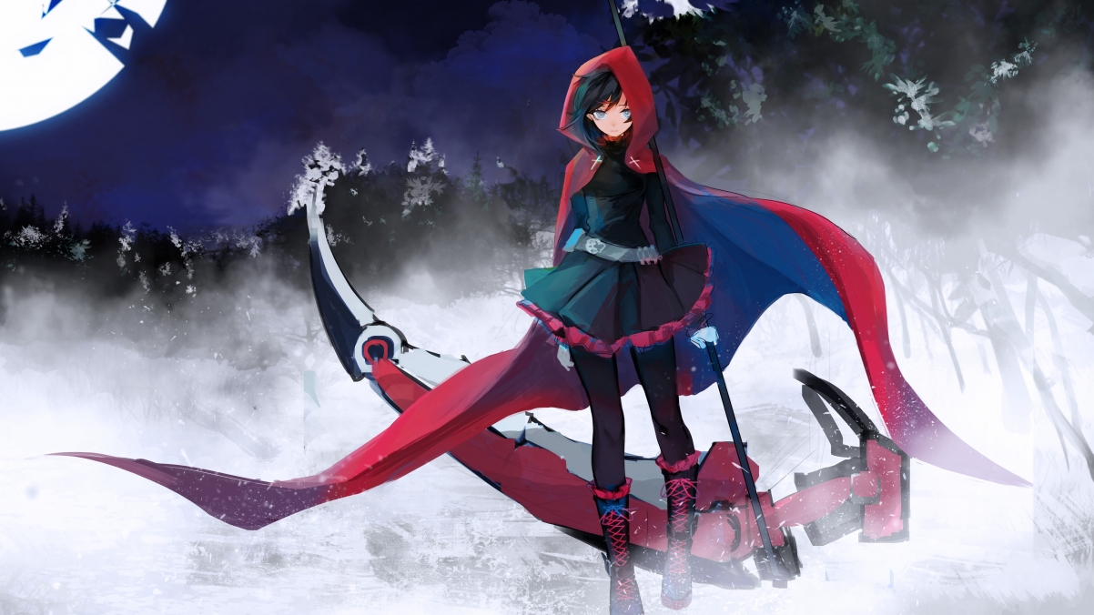 Ruby Rose 4k Anime Wallpaper