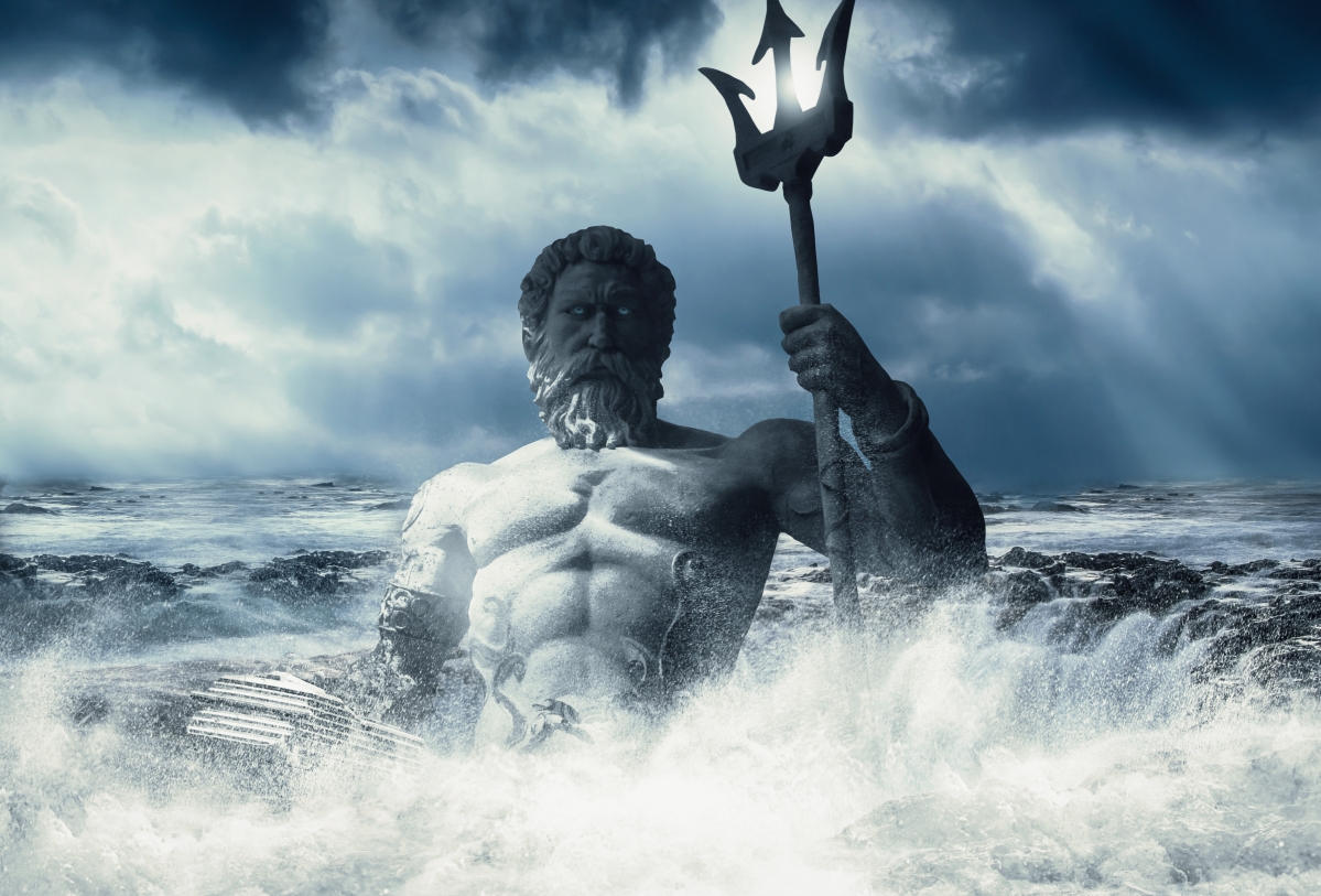 Neptune, ocean trident, Poseidon
