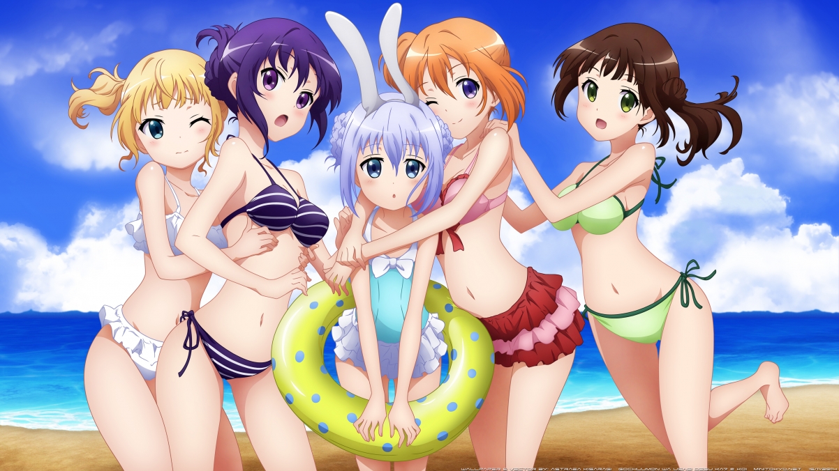 Seaside beach swimsuit beautiful girl 4K action