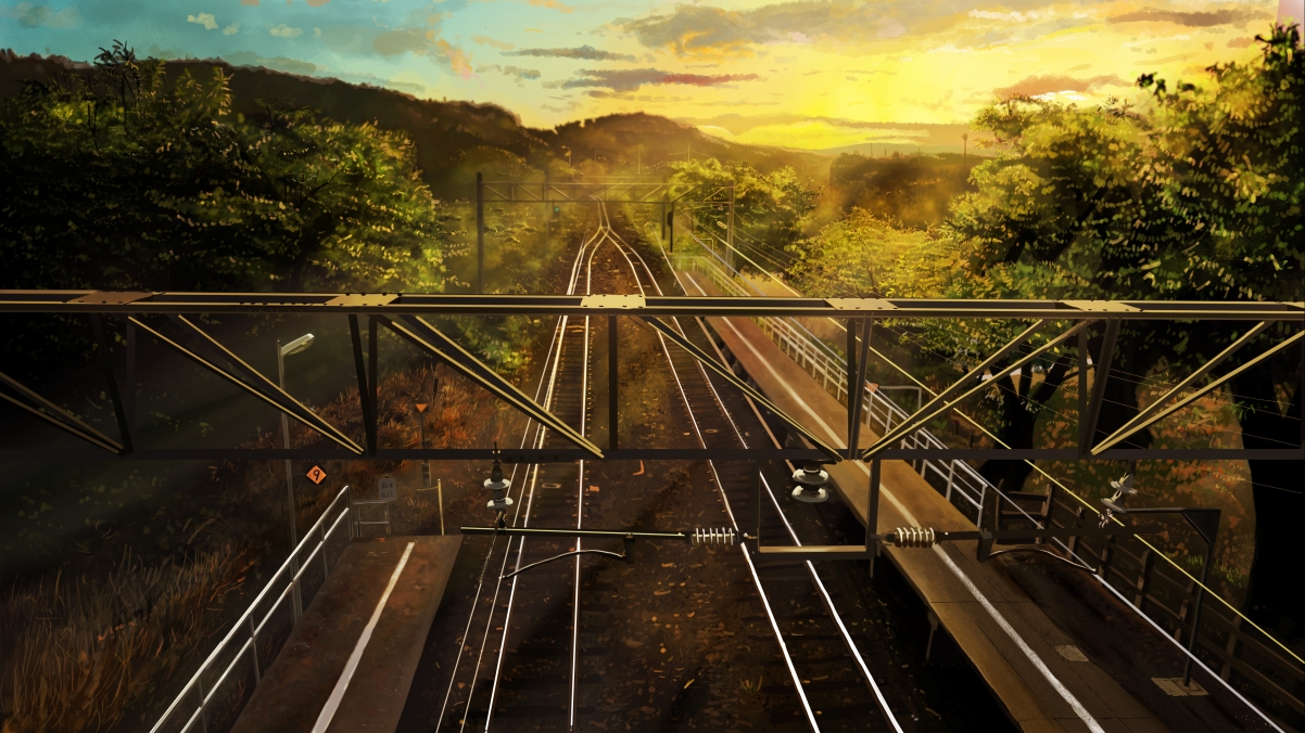 The beginning of the story station 4k illustration