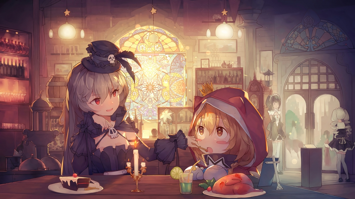Palace girls dinner 7k anime pictures
