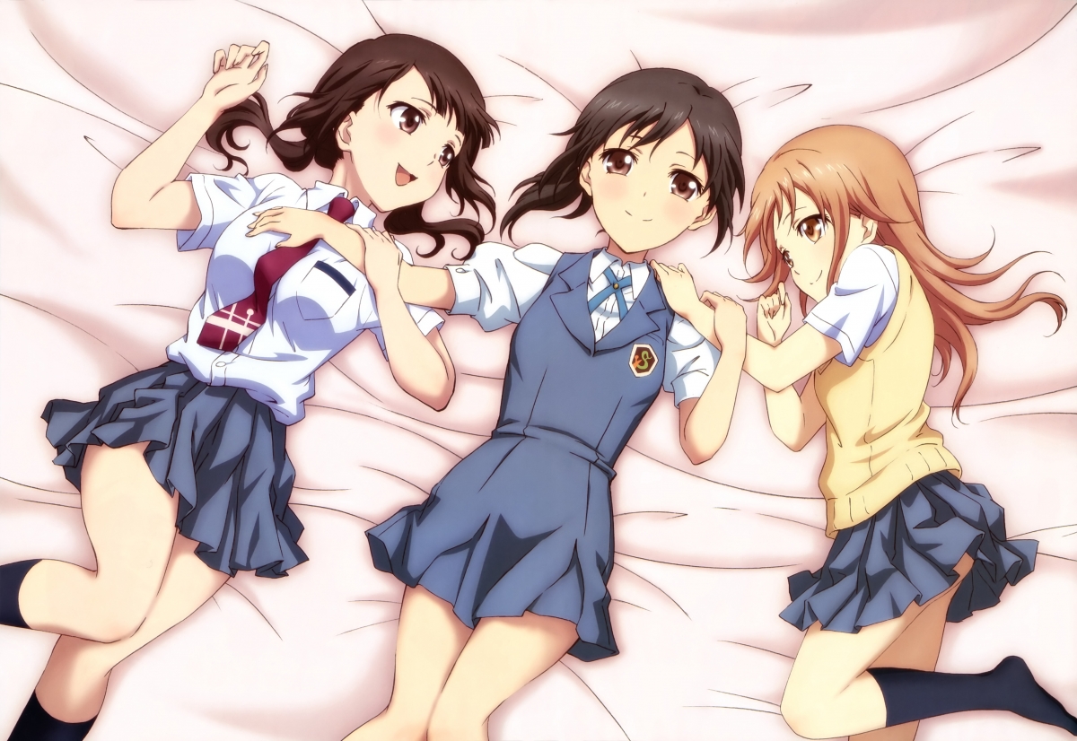 Three little girls learn from Miyamoto Thar