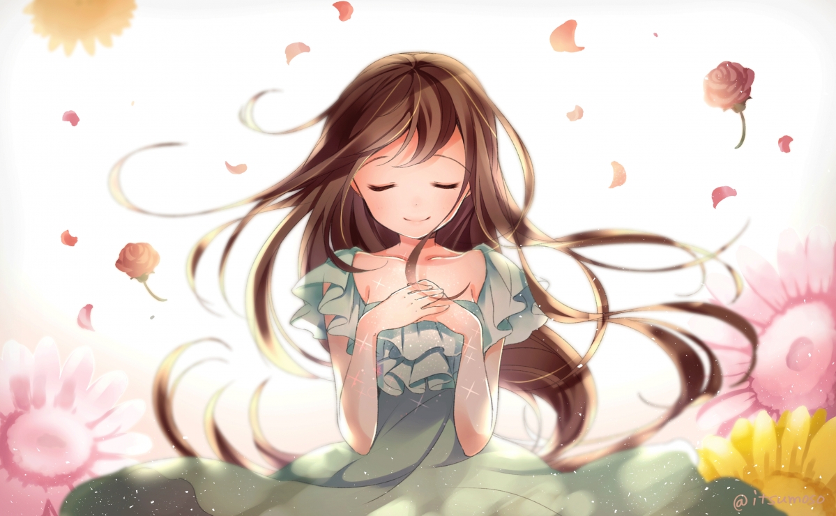 Two-dimensional beautiful anime girl 4k wall