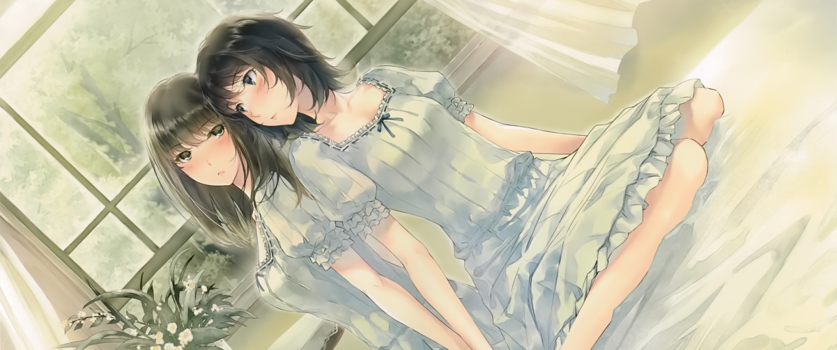 Two-dimensional Anime Sisters 3440x144