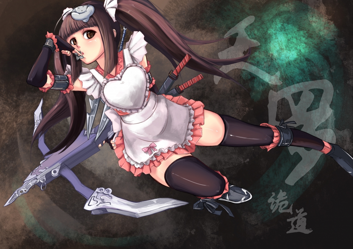 Anime Girl Sword 4K Wallpaper Picture