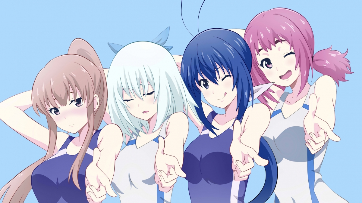 Touhou Anime 4 Girls Wallpaper