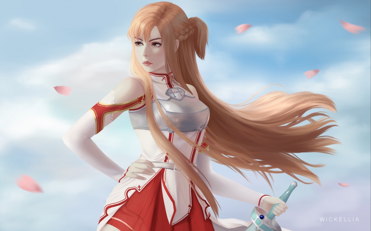 Sword Art Online Long Hair Beauty 4k Action