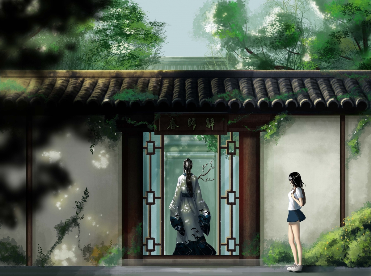 Spring return speech chinese style illustration 4k picture