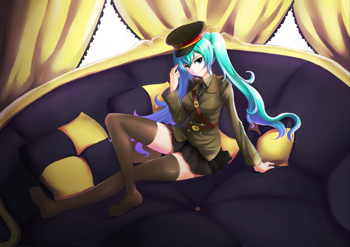 Bed girl smile VOCALOID