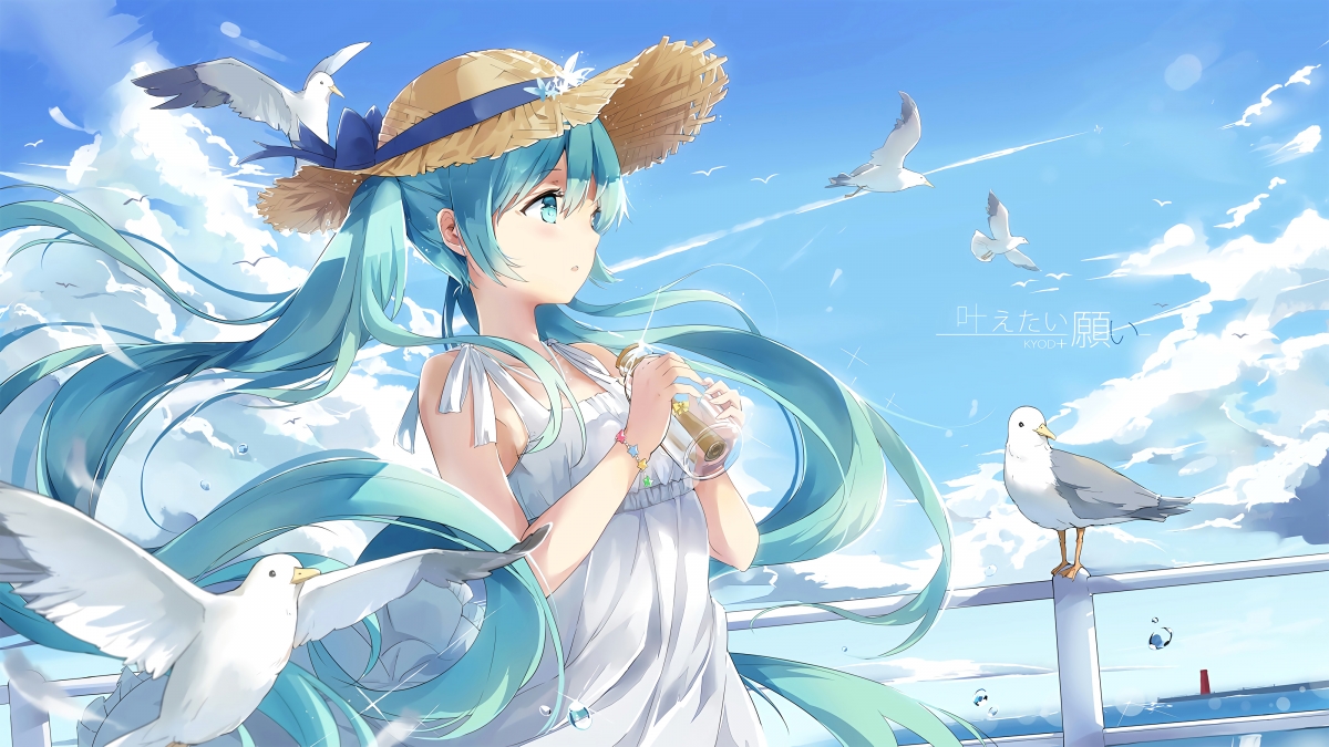 Hatsune Miku Drifting Bottle 4k Anime Wall