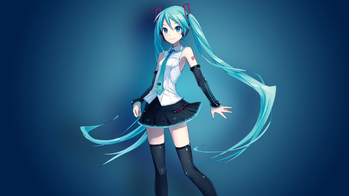 Hatsune Miku Vocaloid 4K Wallpaper