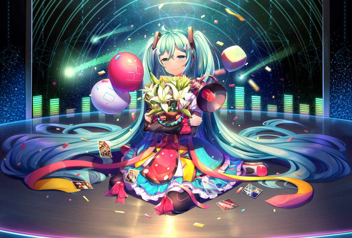 Hatsune Miku clothes cute 4k anime