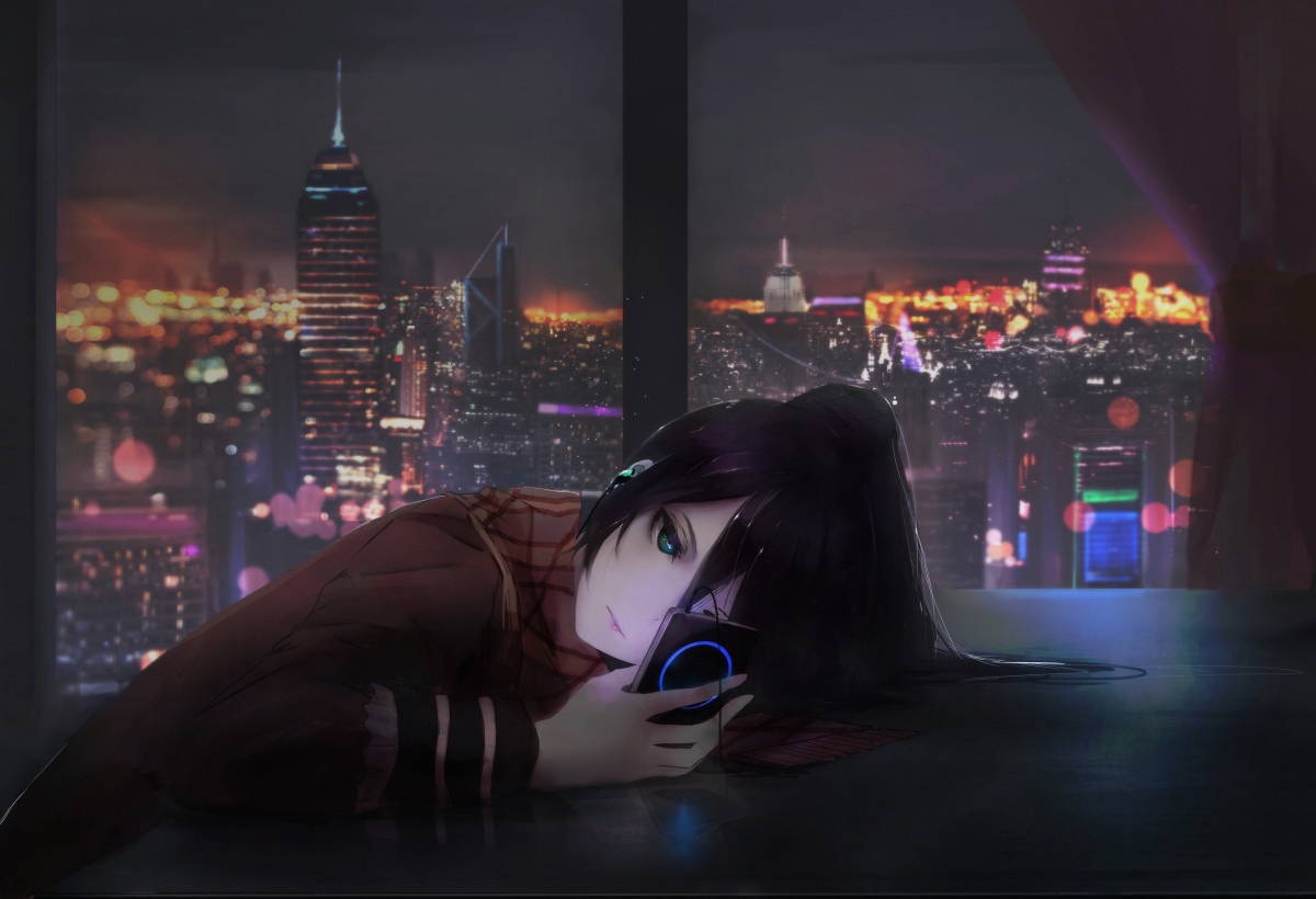City night Aoi Ogata moves