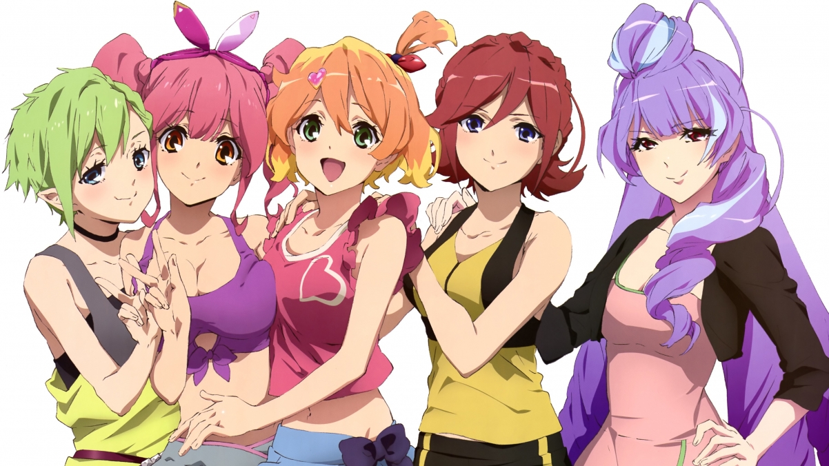 Macross five anime girls