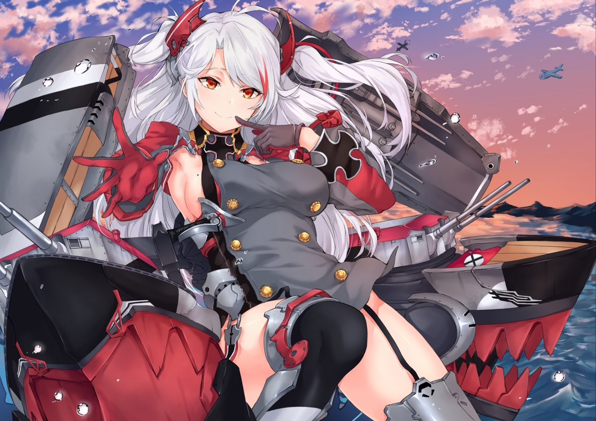 Azur Lane Red Eyes Anime Beauty