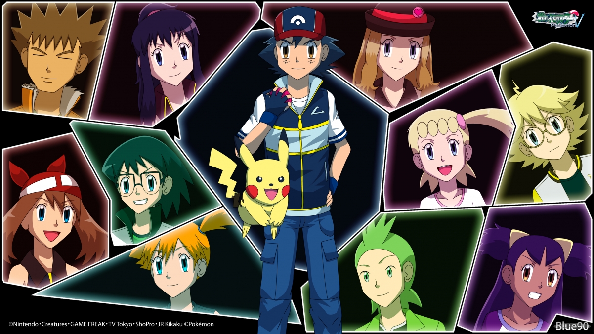 Cute anime boy and beauty