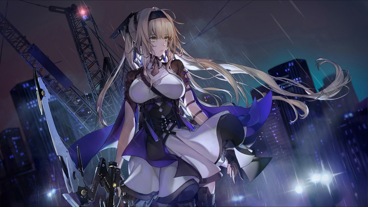 Bianca anime girl with big breasts 4k tall