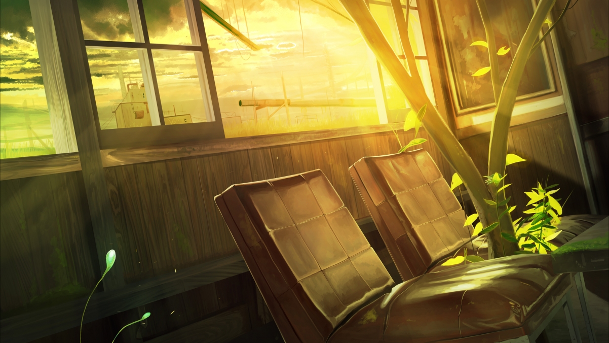 Abandoned Station 4k Anime Wallpaper