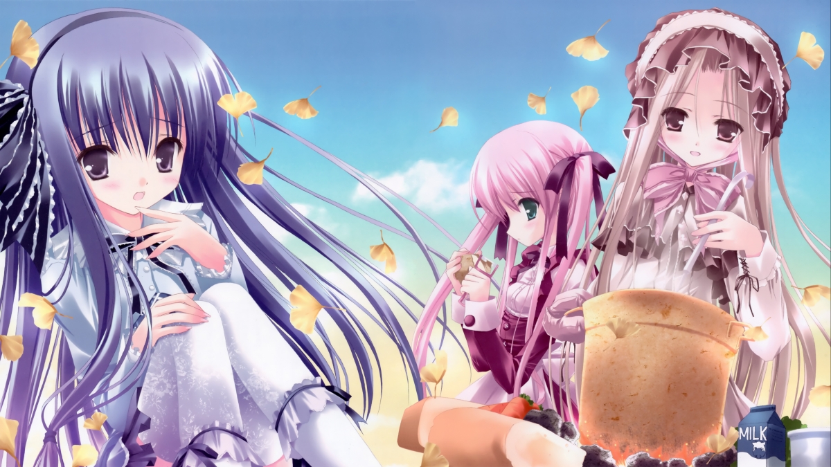 White Night Tea Party 4k Anime Wallpaper