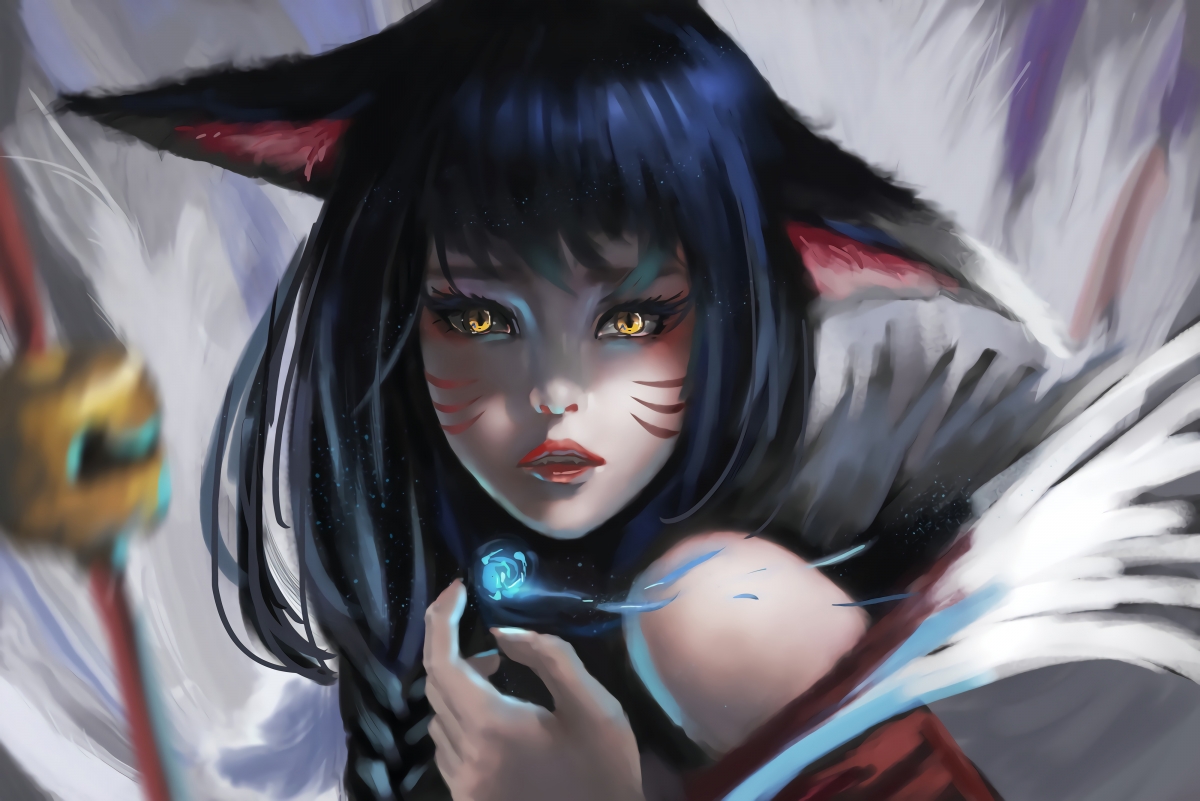 Ari illustrator 4k original painting wallpaper