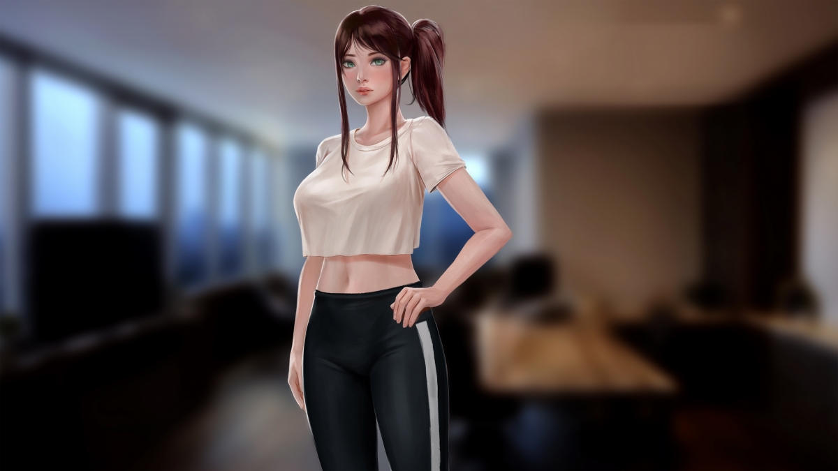 Akali ponytail 4k anime