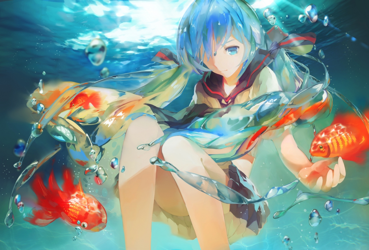 VOCALOID Hatsune Miku Underwater