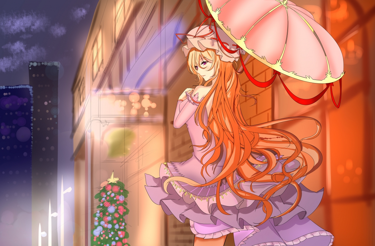 touhou touhou anime girl 4k wall