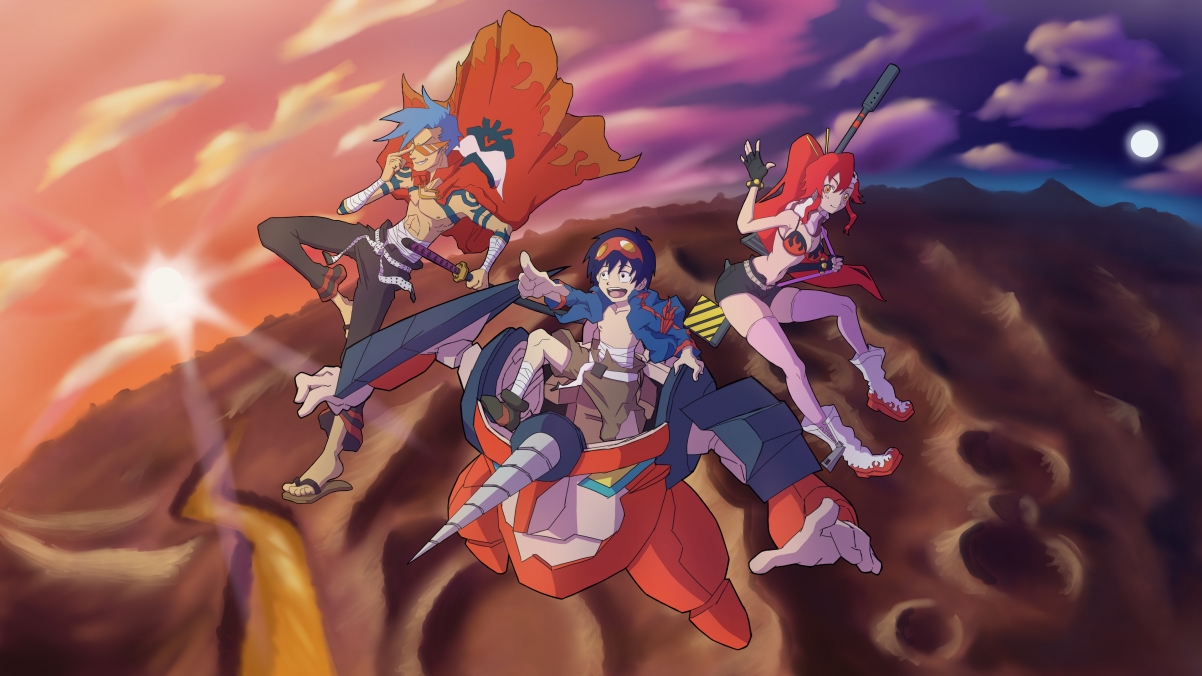 Team Gurren cute anime 4K wall